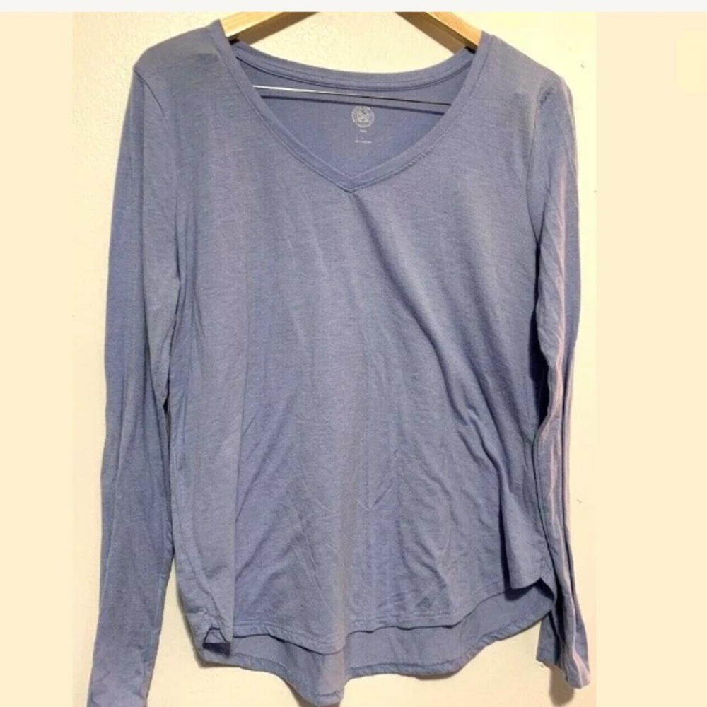 So Long Sleeve Womens Shirt Baby Blue Large